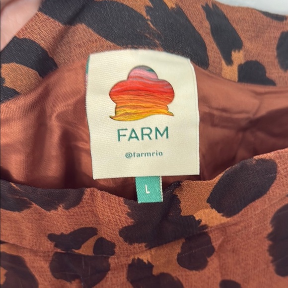 FARM Rio Brown Ruffled Mini Skirt - Picture 2 of 3